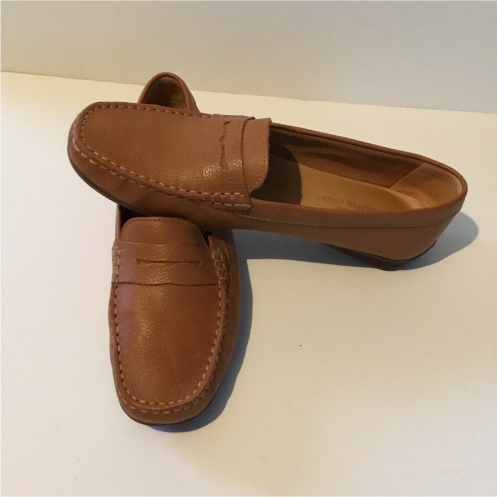 OLIVER GRANT LEATHER LOAFERS SOME BED FOOT CUSHION RUBBER SOLE EURO SIZE 38 - Picture 3 of 15